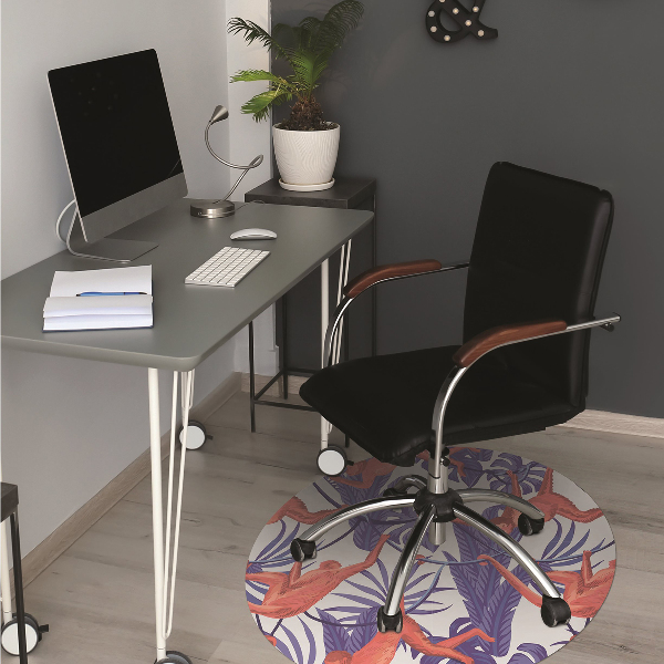 Tapis pour chaise de bureau Singes rouges