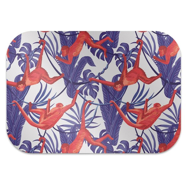 Tapis pour chaise de bureau Singes rouges