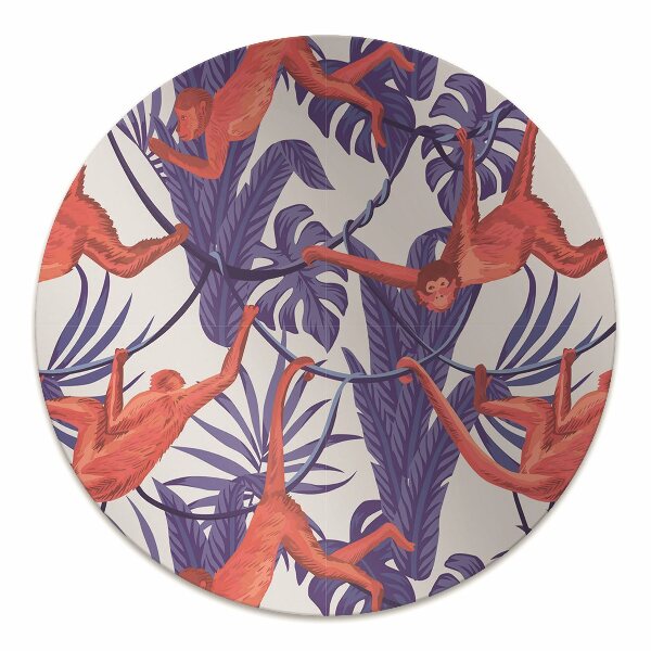 Tapis pour chaise de bureau Singes rouges