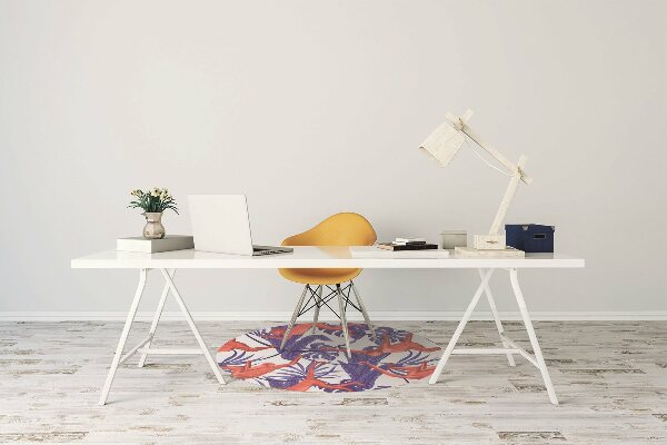 Tapis pour chaise de bureau Singes rouges