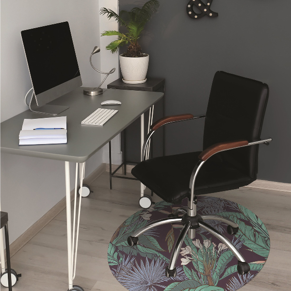 Tapis pour chaise de bureau Jungle tropicale