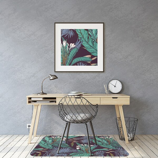 Tapis pour chaise de bureau Jungle tropicale