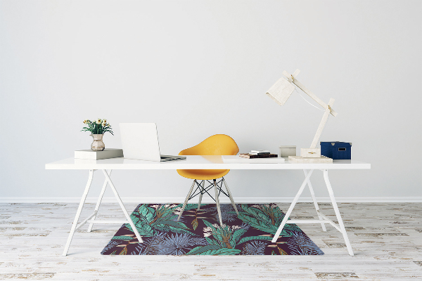 Tapis pour chaise de bureau Jungle tropicale