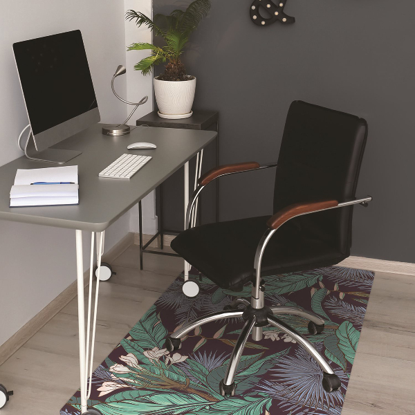 Tapis pour chaise de bureau Jungle tropicale