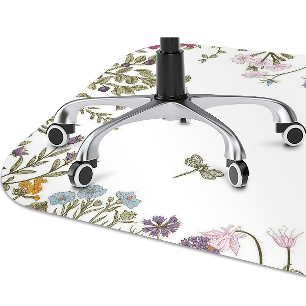 Tapis de chaise de bureau Fleurs de printemps