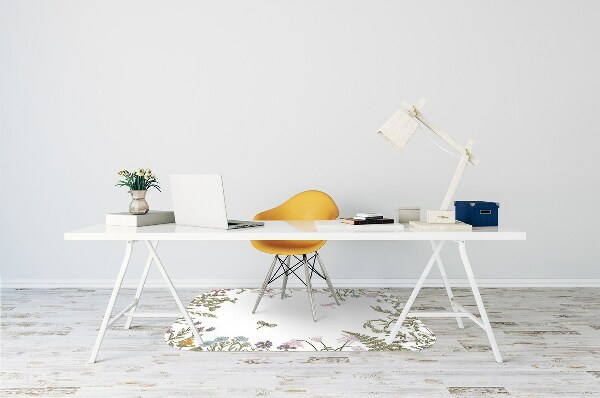Tapis de chaise de bureau Fleurs de printemps