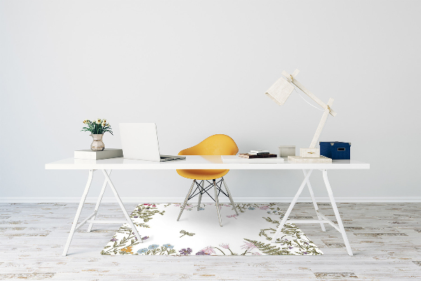 Tapis de chaise de bureau Fleurs de printemps
