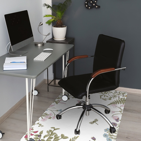 Tapis de chaise de bureau Fleurs de printemps