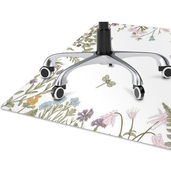 Tapis de chaise de bureau Fleurs de printemps