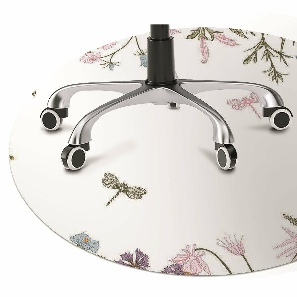 Tapis de chaise de bureau Fleurs de printemps