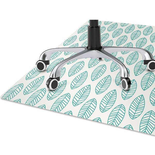 Tapis fauteuil bureau do biura Feuilles symétriques