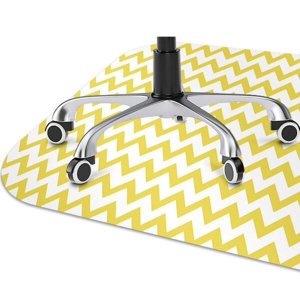 Tapis bureau Zigzags jaunes