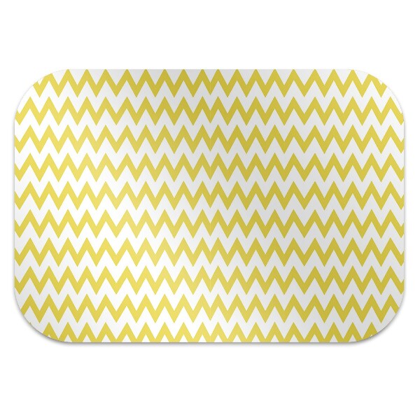 Tapis bureau Zigzags jaunes