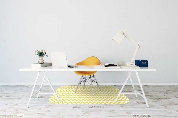 Tapis bureau Zigzags jaunes