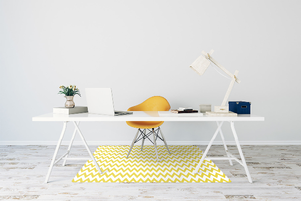 Tapis bureau Zigzags jaunes