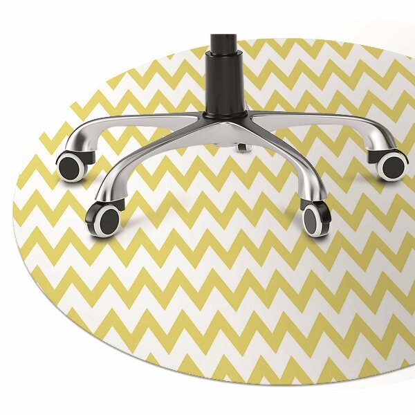 Tapis bureau Zigzags jaunes