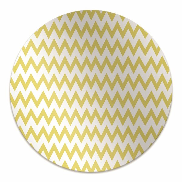 Tapis bureau Zigzags jaunes