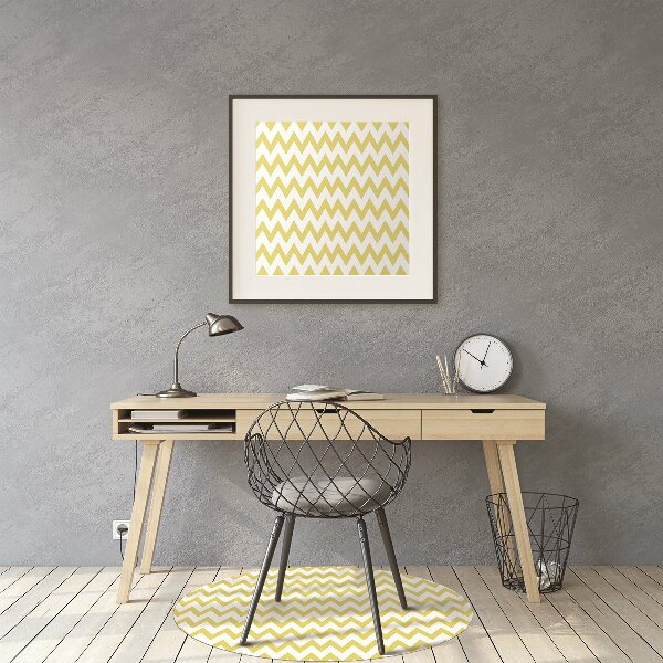 Tapis bureau Zigzags jaunes