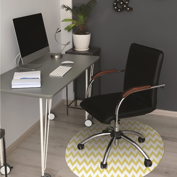 Tapis bureau Zigzags jaunes