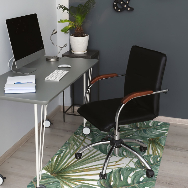 Tapis pour chaise de bureau Plantes exotiques