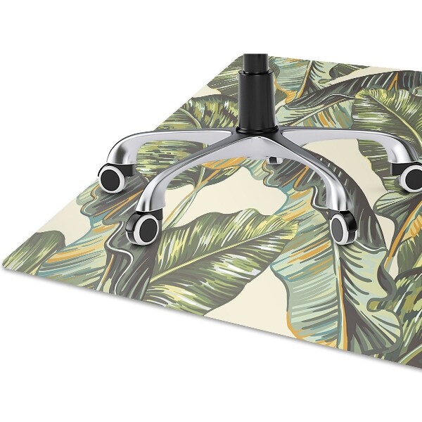 Tapis fauteuil bureau do biura Feuilles exotiques