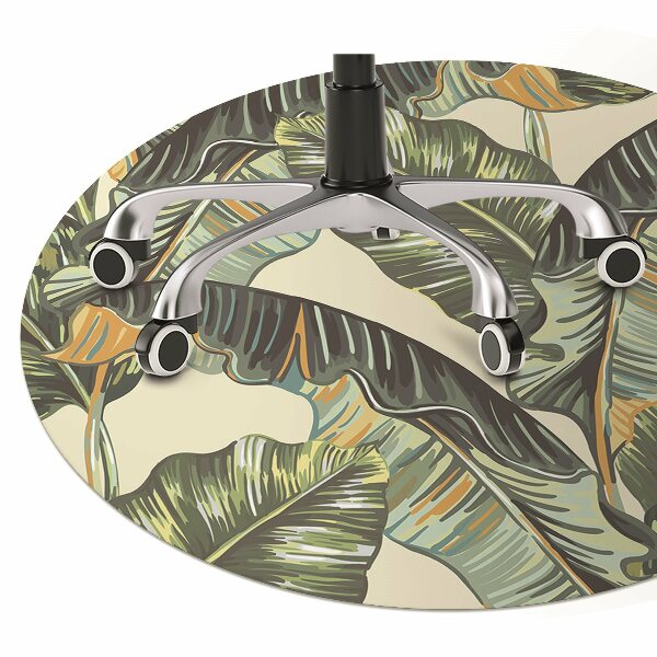Tapis fauteuil bureau do biura Feuilles exotiques