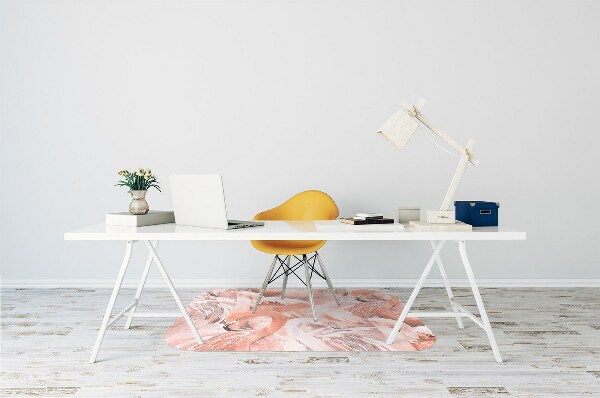 Tapis de chaise de bureau Flamants