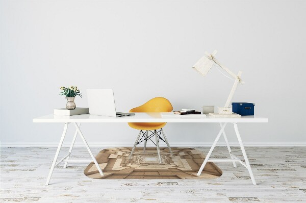 Tapis fauteuil bureau do biura Bois d'abstraction