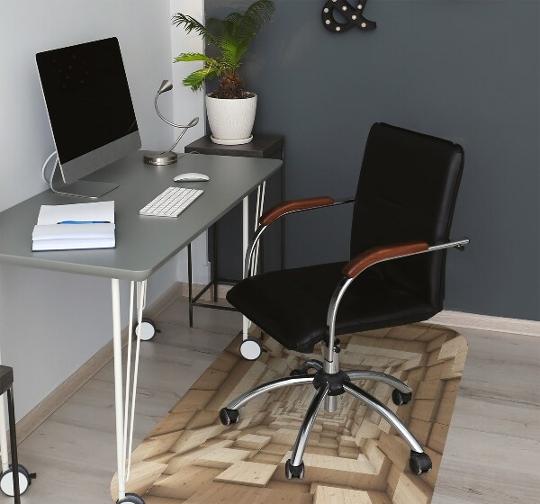 Tapis fauteuil bureau do biura Bois d'abstraction