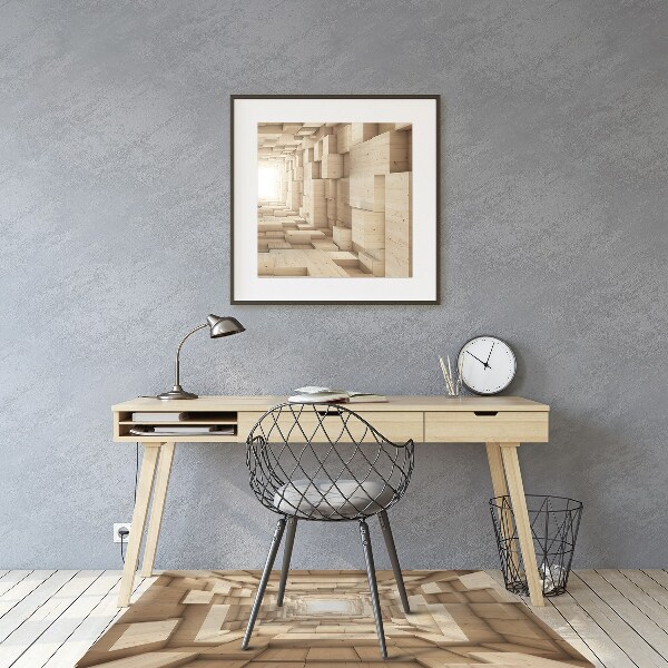 Tapis fauteuil bureau do biura Bois d'abstraction