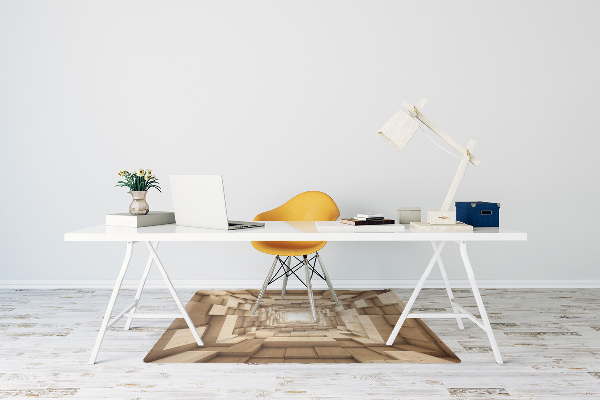 Tapis fauteuil bureau do biura Bois d'abstraction