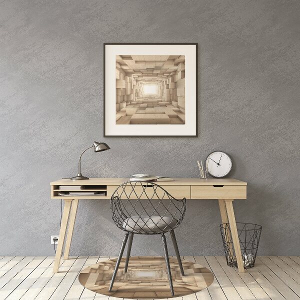 Tapis fauteuil bureau do biura Bois d'abstraction