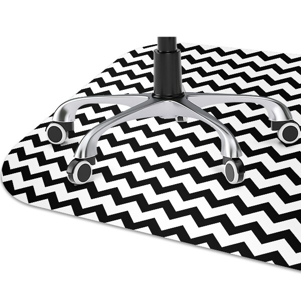 Tapis de chaise de bureau Route noire