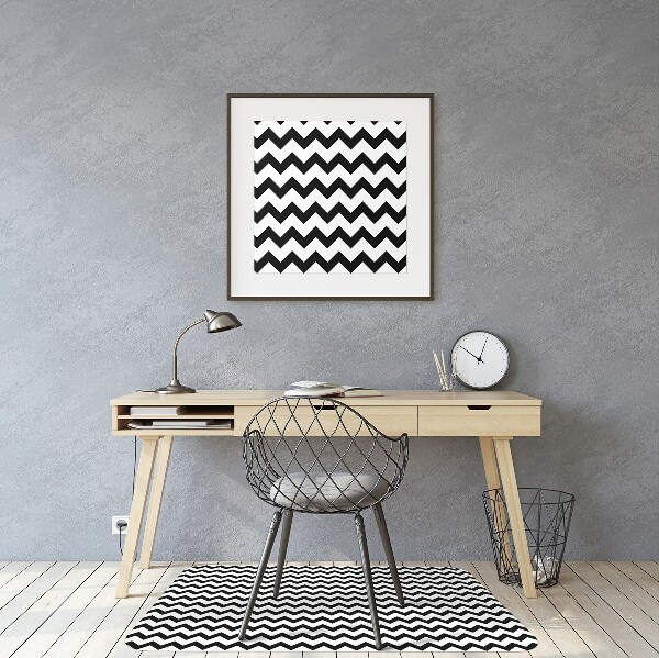 Tapis de chaise de bureau Route noire