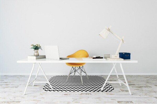 Tapis de chaise de bureau Route noire