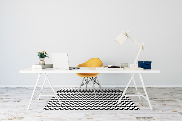 Tapis de chaise de bureau Route noire