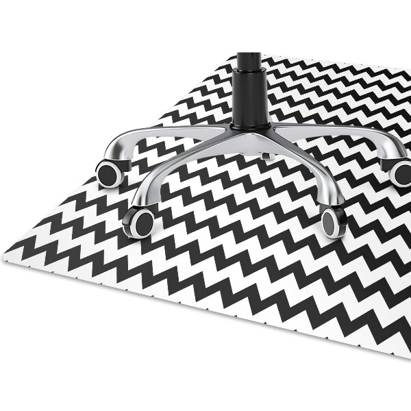 Tapis de chaise de bureau Route noire