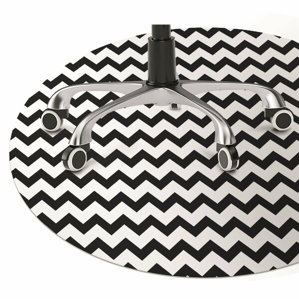 Tapis de chaise de bureau Route noire