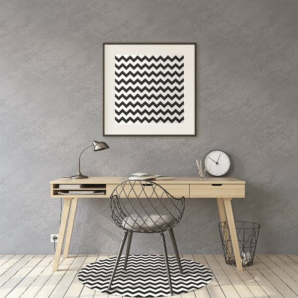 Tapis de chaise de bureau Route noire