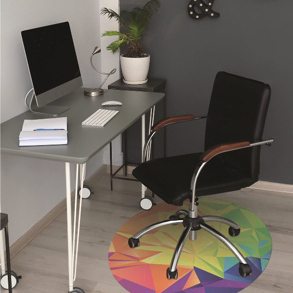 Tapis protège sol Couleur abstraction