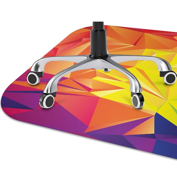 Tapis protège sol Couleur abstraction