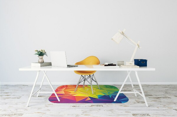 Tapis protège sol Couleur abstraction
