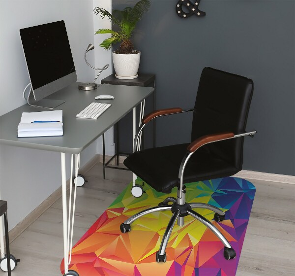Tapis protège sol Couleur abstraction