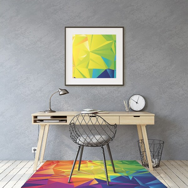 Tapis protège sol Couleur abstraction