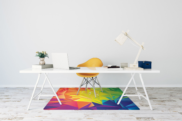 Tapis protège sol Couleur abstraction