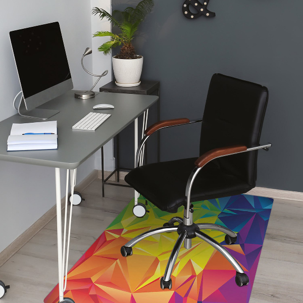 Tapis protège sol Couleur abstraction