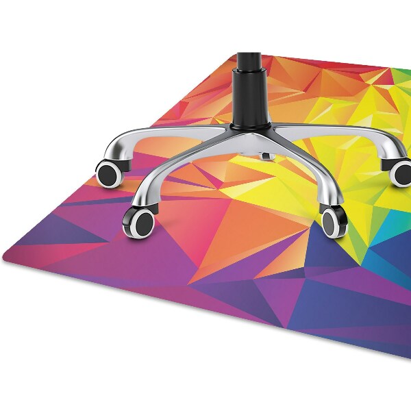 Tapis protège sol Couleur abstraction