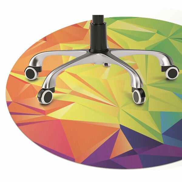 Tapis protège sol Couleur abstraction