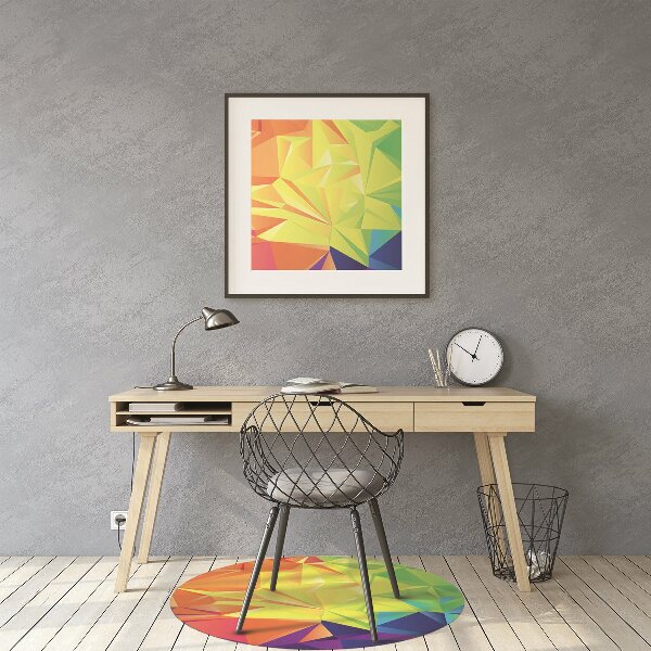 Tapis protège sol Couleur abstraction