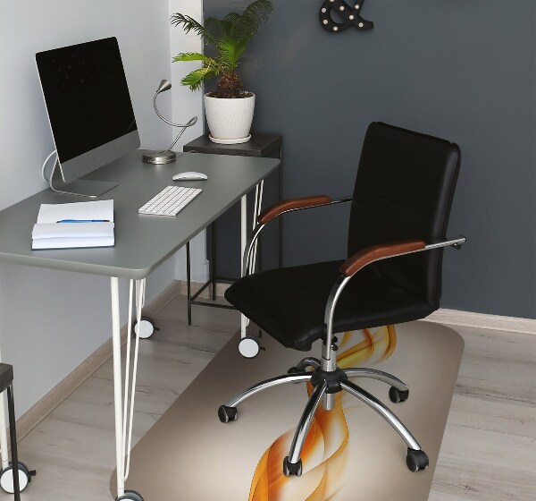 Tapis de chaise de bureau Flamme